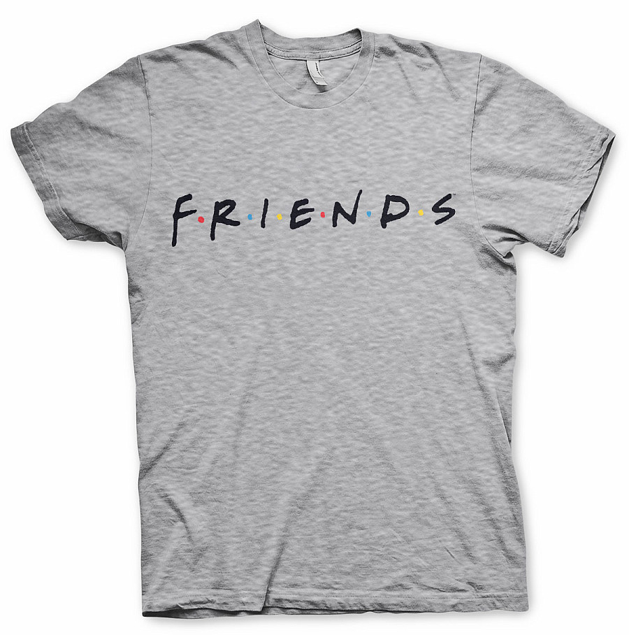 Friends tričko, Friends Logo Heather Grey, pánské, velikost L
