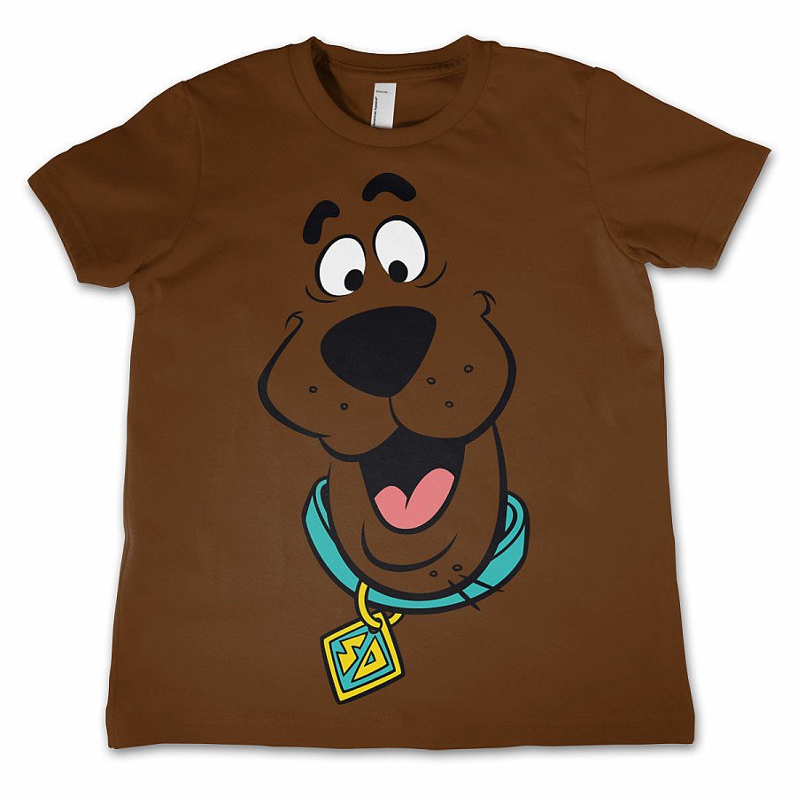 Scooby Doo tričko, Face Brown, dětské, velikost L dětská velikost L (10 let)