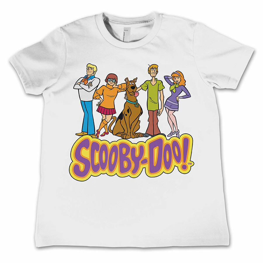 Scooby Doo tričko, Team Scooby Doo White, dětské, velikost XS dětská velikost XS (4 roky)