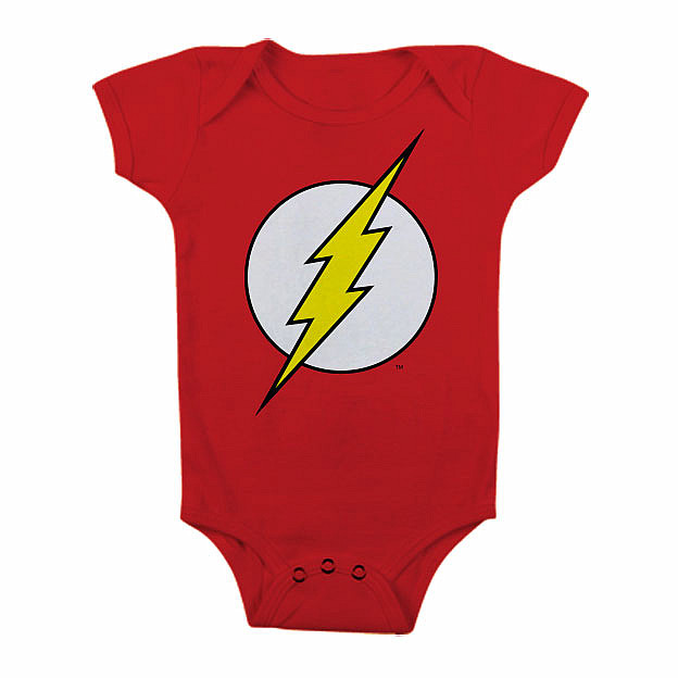 The Flash kojenecké body tričko, Logo Red, dětské, velikost M velikost M (6 měsíců)