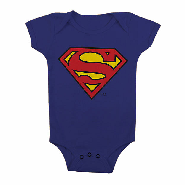 Superman kojenecké body, Shield, dětské, velikost XL velikost XL (12 měsíců)