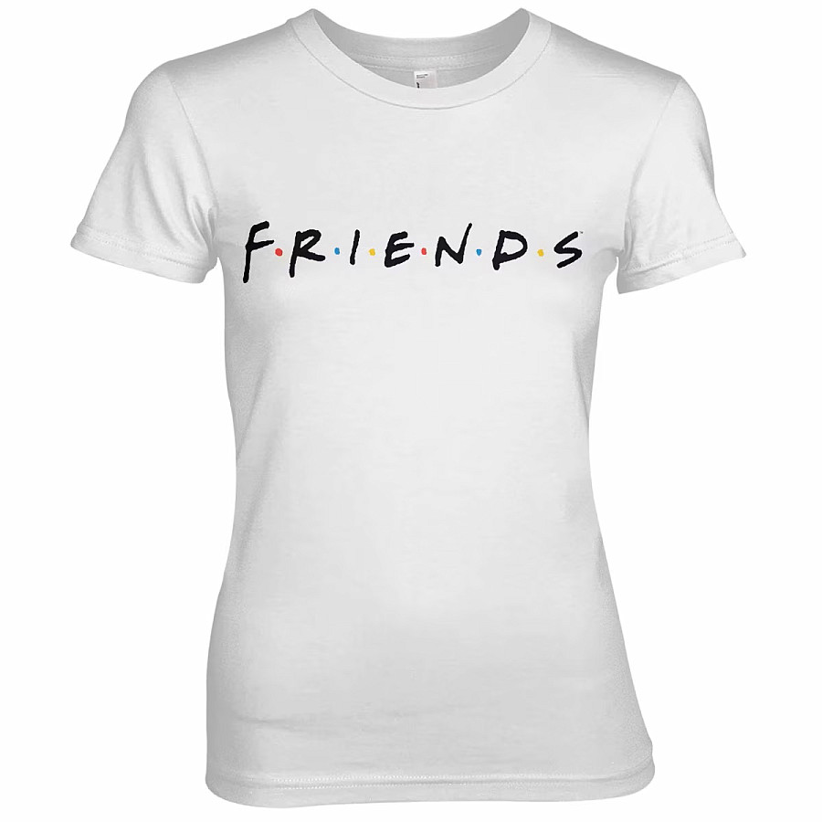 Friends tričko, Friends Logo Girly White, dámské, velikost S