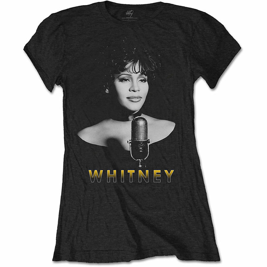 Whitney Houston tričko, Black &amp; White Photo Girly, dámské, velikost L