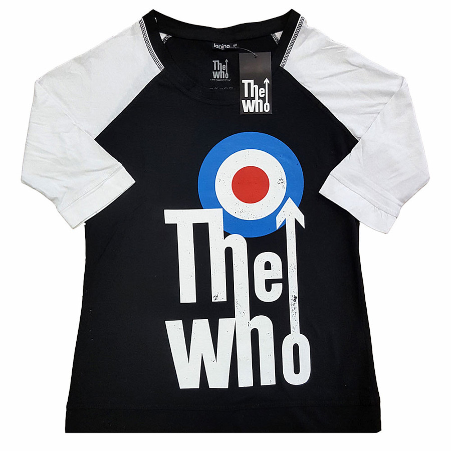 The Who tričko, Elevated Target Girly Black &amp; White, dámské, velikost L