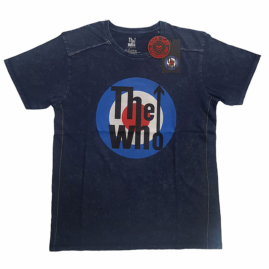 The Who tričko, Target Logo Snow Washed Blue, pánské, velikost L