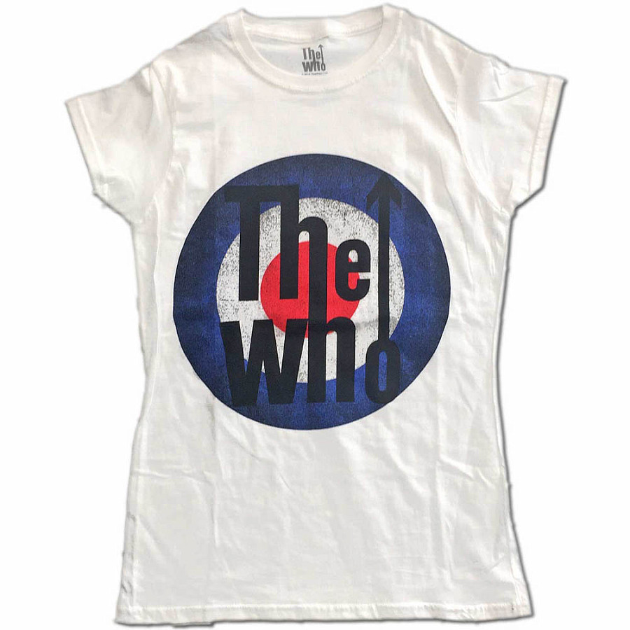 The Who tričko, Vintage Target Girly White, dámské, velikost L