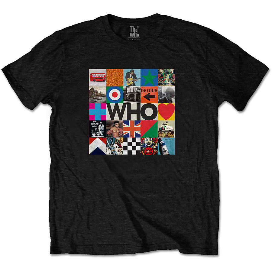 The Who tričko, 5x5 Blocks Black, pánské, velikost M