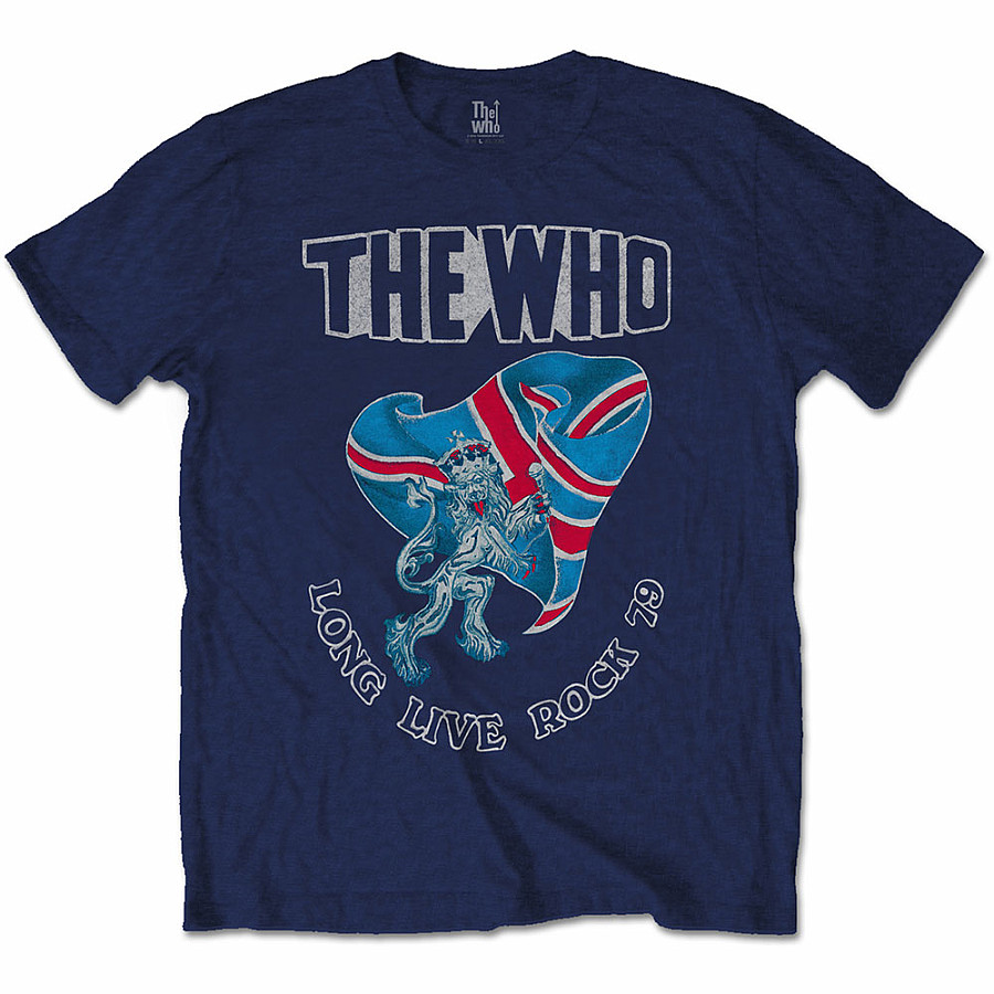 The Who tričko, Long Live Rock &#039;79 BP Navy Blue, pánské, velikost S