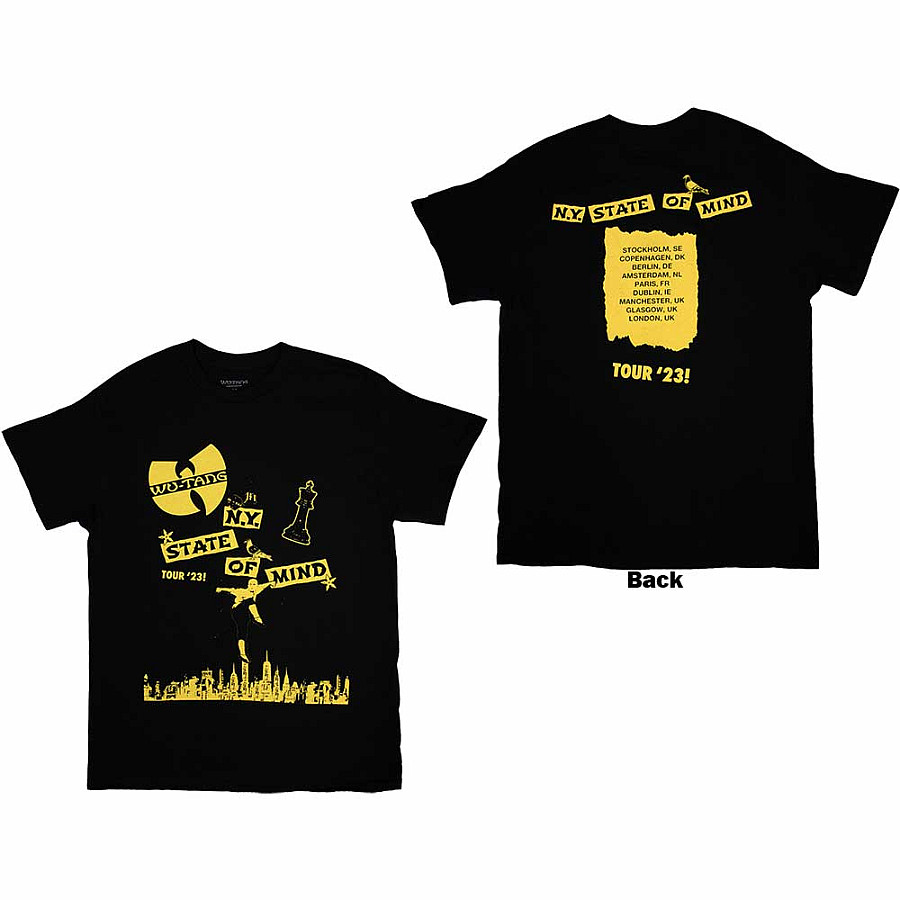 Wu-Tang Clan tričko, Tour &#039;23 NY State Of Mind BP Black, pánské, velikost XXL