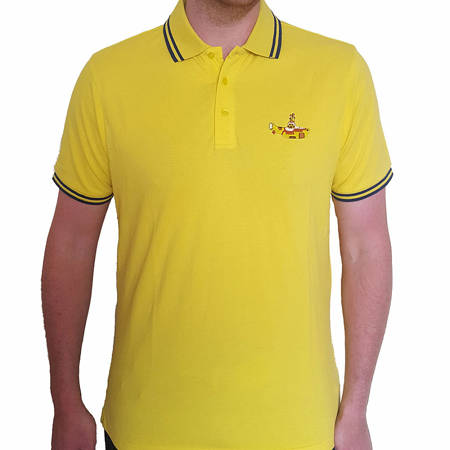 The Beatles tričko, Yellow Submarine Polo Yellow, pánské, velikost M