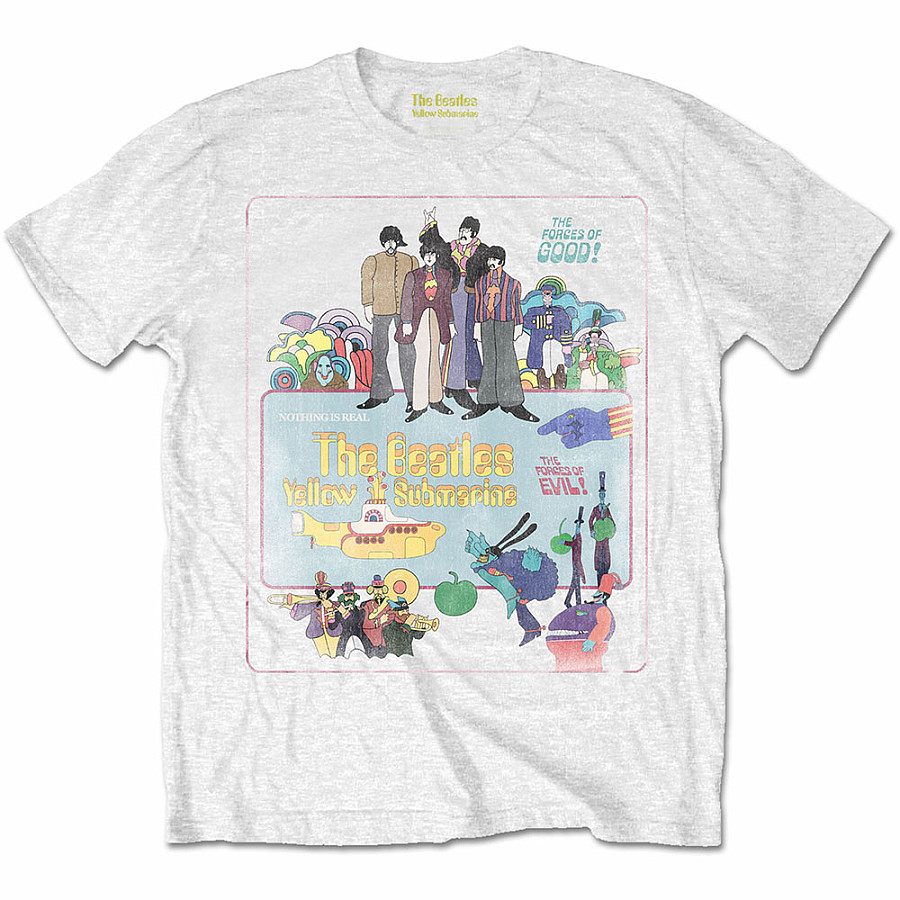 The Beatles tričko, Yellow Submarine Vintage Movie Poster, pánské, velikost S