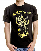 Motorhead tričko, England Classic Gold, pánské