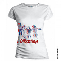 One Direction tričko, Band Jump White, dámské