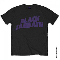 Black Sabbath tričko, Wavy Logo Vintage, pánské