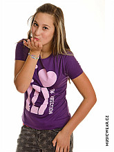One Direction tričko, I Love Dark Purple, dámské