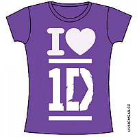 One Direction tričko, I Love Purple, dámské