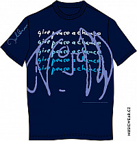John Lennon tričko, Give Peace a Chance Blue, pánské