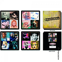 Madonna set korkových podtácků 4ks, Mixed designs