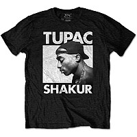 Tupac tričko, Eyes Closed Eco-Tee Black, pánské
