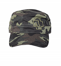 Rammstein kšiltovka, Outline Logo Army Camouflage, unisex one size