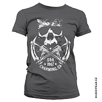 Sons of Anarchy tričko, 1967 Skull Girly Dark Grey, dámské
