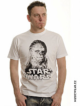 Star Wars tričko, Chewbacca White, pánské