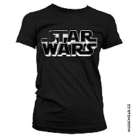 Star Wars tričko, Distressed Logo Girly, dámské