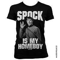 Star Trek tričko, Spock Is My Homeboy Girly, dámské
