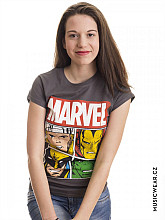 Marvel Comics tričko, Distressed Characters Girly, dámské