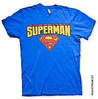 Superman tričko, Blockletter Logo, pánské