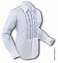 Pete Chenaski košile, White with Grey Trim, pánská