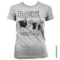 Pepek námořník tričko, Popeye Group Girly, dámské