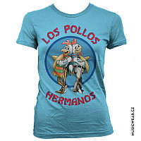 Breaking Bad tričko, Los Pollos Hermanos Skyblue Girly, dámské