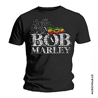 Bob Marley tričko, Distressed Logo, pánské