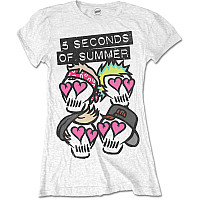 5 Seconds of Summer tričko, Spray Skulls, dámské