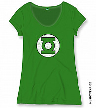 Green Lantern tričko, Green Logo, dámské