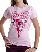 One Direction tričko, Heart Logo, dámské