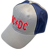 AC/DC kšiltovka, Red Logo 2 tone Grey & Navy