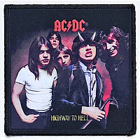 AC/DC tkaná nášivka/nažehlovačka PES 86 x 86 mm, Highway to Hell