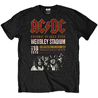 AC/DC tričko, Wembley '79 Black, pánské