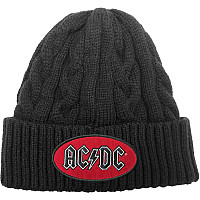 AC/DC zimní pletený kulich, Oval Logo