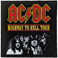 AC/DC tkaná nášivka PES 100 x 100 mm, Highway To Hell Tour