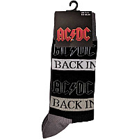 AC/DC ponožky, Back In Black, unisex - velikost 7 - 11 (41 - 45)