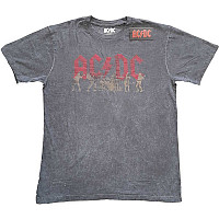 AC/DC tričko, Vintage Silhouettes Snow Wash Grey, pánské
