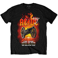AC/DC tričko, FTATR 40th Flaming BP Black, pánské