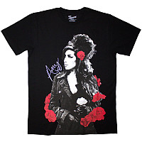 Amy Winehouse tričko, Rose Portrait Black, pánské