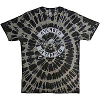 Avenged Sevenfold tričko, Deathbat Crest Dye Wash Charcoal Grey, pánské