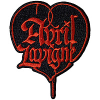 Avril Lavigne tkaná nažehlovačka PES 89 x 73 mm, Heart