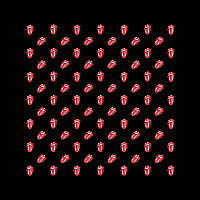 Rolling Stones šátek, Tongues 55 x 55cm