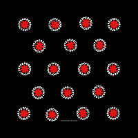 Red Hot Chili Peppers šátek, Asterisk 55 x 55cm